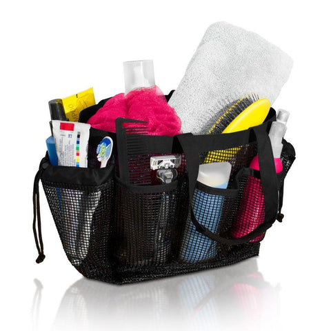 Mesh Shower Caddy Tote with 9 Storage Compartments